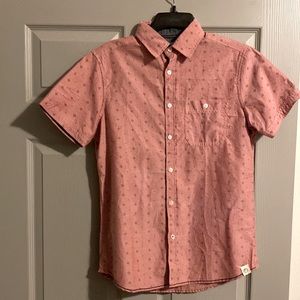 Free Planet Pink Button Down Shirt Small